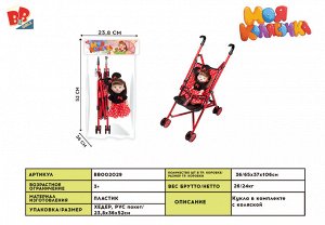 Кукла в наборе с коляской BB002029 CS5819 (1/36)