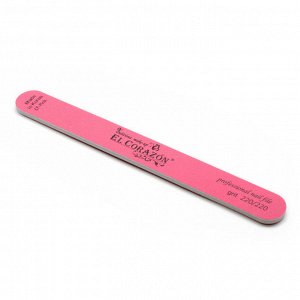 .5г)пилка цветная для нат ногтей CF-pink 220/220 розовая двухст.