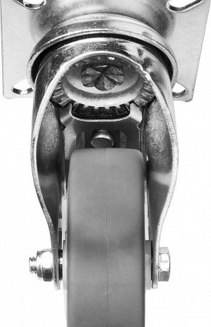 Колесо поворотное с тормозом d=75 мм