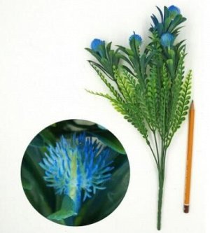 Куст травы с синими цветами 35см