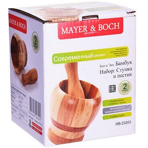 Mayer&Boch 23263 Ступка + пестик БАМБУК МВ (х24)