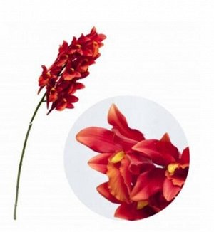 Орхидея красная гелевая пестрая 71 см