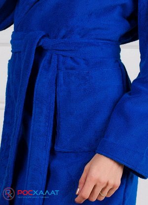 Махровый женский укороченный халат с капюшоном МЗ-01 (89)