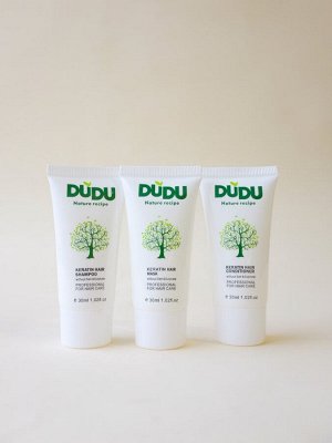 DUDU Кондиционер для восстановления волос с кератином, 30 мл
