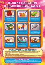 Плакат &quot;Правила поведения в компьютерном классе&quot;