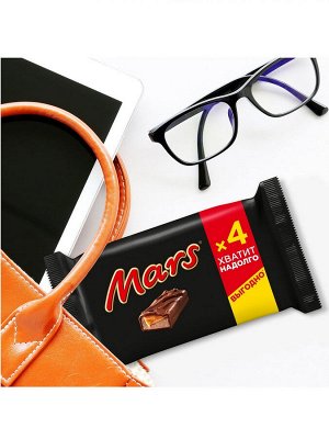 Mars  шоколадный батончик, пачка 4шт по 40.5г