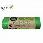 БИО-Пакеты д/МУСОРА  60 л 20 шт. биоразлагаем. зеленые
