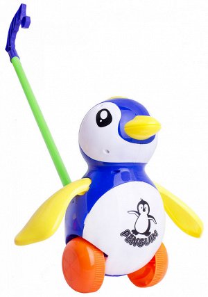 Каталка Пингвинёнок пластмассовая синий