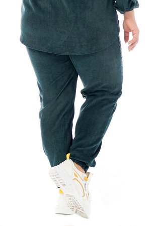Брюки-8284 Модель брюк: Джоггеры; Материал: Микровельвет;   Фасон: Брюки; Параметры модели: Рост 168 см, Размер 54
Брюки микровельвет изумруд
Универсальные и невероятно комфортные брюки - джогеры из м
