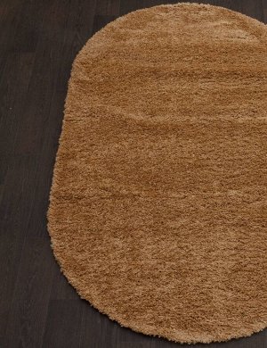 Ковер Ковер SHAGGY ULTRA s600 DARK BEIGE 1.50x3.00 овал /  / 1.50x3.00 / овал / Высота ворса 45 мм / Полипропилен FRISE / Основные цвета DARK BEIGE / РОССИЯ