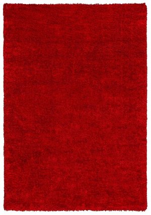 Ковер Ковер турецкий Super Shaggy Паффи RED красный. прямой 0.8х1.5 / 0.8x1.5 / прямоугольник / Полипропилен и полиэстер / Высота ворса, мм 40 / Турция