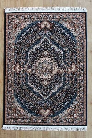 Ковер Ковер Isfahan размер 2.00*3.00 дизайн D511. Navy /  / 2.0x3.0 / Прямоугольный / Высота ворса 9 мм / Полипропилен - heat-set / Основные цвета NAVY / РОССИЯ