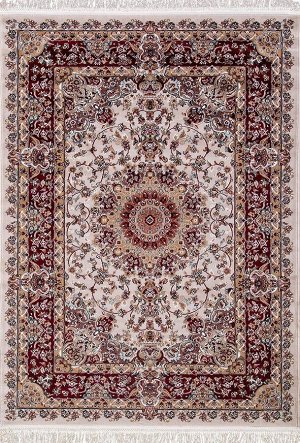 Ковер Ковер SHAHREZA d206 CREAM-RED 1.60x2.20 прямой /  / 1.60x2.20 / Прямой / Высота ворса 9 мм / Полипропилен - heat-set / Основные цвета CREAM-RED / РОССИЯ