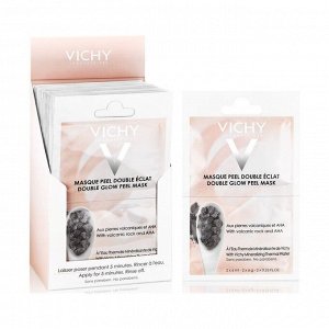 Маска-пилинг Двойное сияние, саше, Mineral Masks Vichy (Виши),2х6мл