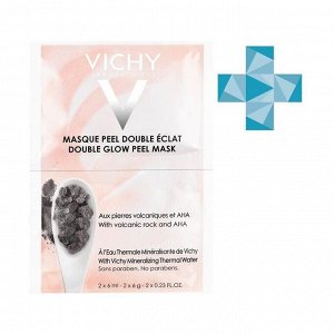 Маска-пилинг Двойное сияние, саше, Mineral Masks Vichy (Виши),2х6мл