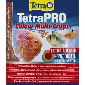 TetraPro Color Crisps корм-чипсы для улучшения окраса всех декоративных рыб 12 г (sachet)