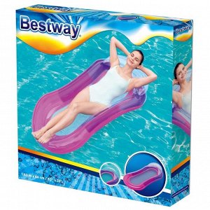 Шезлонг надувной для плавания, 160 х 84 см, цвета МИКС, 43103 Bestway