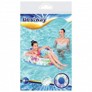 Круг для плавания Bestway «Лето», надувной, d=91 см, от 10 лет, МИКС, 36084