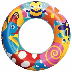 Круг надувной для плавания «Морской мир», d=56 см, цвета МИКС, 36013 Bestway