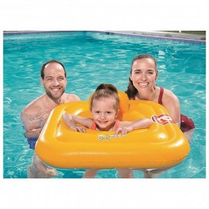 Плотик для плавания Swim Safe, ступень «A», c сиденьем и спинкой, 76 х 76 см, 32050 Bestway