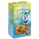 Супчик с макарошками, морковкой и кабачками СМЕШАРИКИ