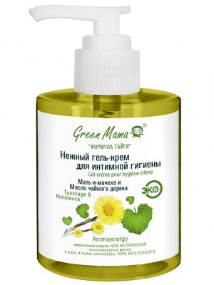 Green Mama Нежный крем-гель для интимной гигиены &quot;Мать-и-мачеха и масло чайного дерева&quot;