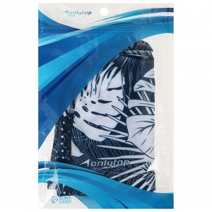 Шапочка для плавания взрослая тканевая ONLYTOP Swim «Тропики», обхват 54-60 см
