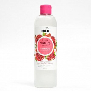 Шампунь  VitaMilk для волос Гранат, маточное молочко и миндаль серии Super nature 500 мл