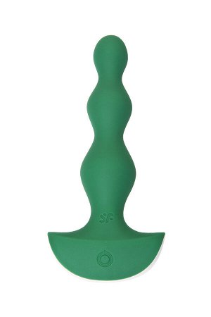 Анальная виброелочка Satisfyer Lolli-Plug 2 Satisfyer, силикон, зеленый, 11 см