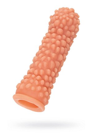 Насадка реалистичная KOKOS PENIS SLEEVE с дополнительной стимуляцией, TPE, телесная, 16.5 см