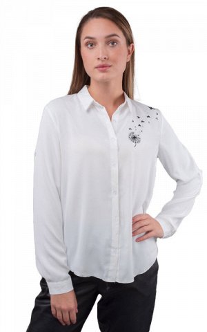Рубашка женская с принтом 252453, размер 42,44,46,48