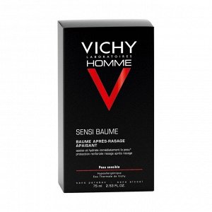 Бальзам смягчающий после бритья Vichy (Виши) Homme SensiBaume Ca, 75мл