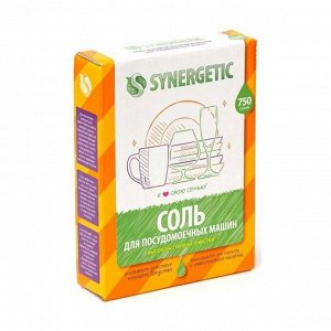 Соль высокой степени очистки для посудомоечных машин, Synergetic, 750г