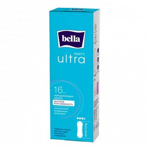Прокладки ежедневные Bella Panty Ультратонкие женские гигиенические ultra extra long 16 шт.
