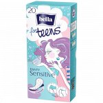 Ежедневные ультратонкие прокладки Bella for teens Panty Sensitive (20 шт.)