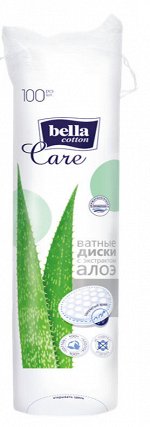 Подушечки из ваты Bella Cotton Care с экстрактом алое, 100 шт.