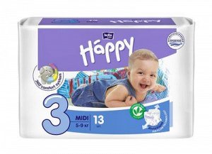 Подгузники Baby Happy Midi (5-9кг), 13шт.