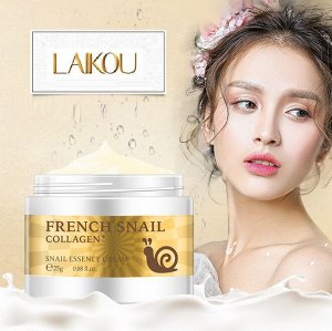 [LAIKOU], Snail Huanyan Essence Cream Увлажняющий крем с коллагеном и улиткой для лица, 25 гр.