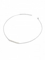 Серебряное колье-чокер с культивированным жемчугом &quot;Base Pearl&quot;