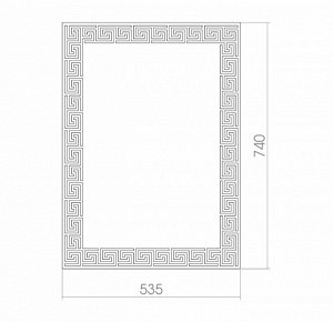 Зеркало MIXLINE "Каир" 535*740 без полки (525453)
