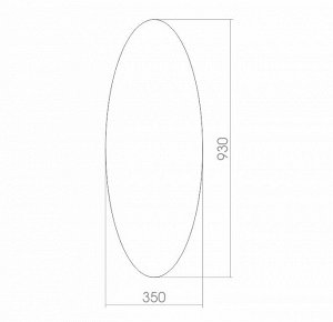 Зеркало MIXLINE овал 350*930 (525520)