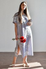 Платье женское &quot;Лён. Цветы&quot;