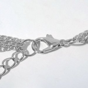 Бусы «Безумие» металлические шары, цвет серебро, 90 см