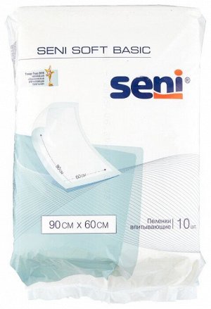 BELLA Гигиен.пеленки для взрослых впитывающие Seni Soft Basic 60х90см