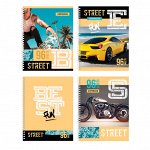 Тетрадь 96л., А5, линия на гребне BG &quot;Street fun&quot;, выб. лак