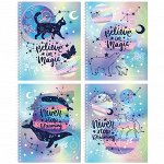 Тетрадь 80л., А5, клетка на гребне BG &quot;You&#039;re my space&quot;, матовая ламинация, металлизация