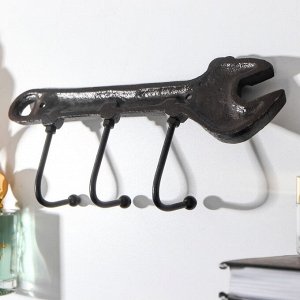 Крючки декоративные чугун "Разводной ключ" 11х24,5 см