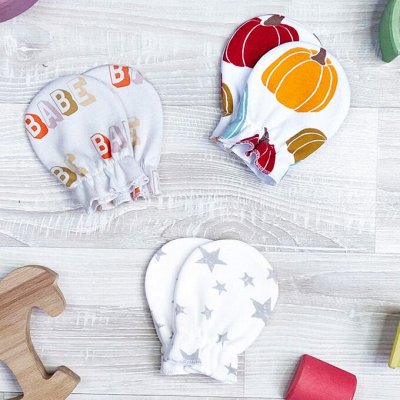 🕊 Неповторимый mjölk! Одежда и аксессуары для новорожденных — Рукавички-антицарапки