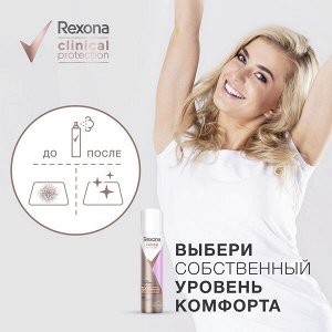 NEW ! Rexona Clinical Protection антиперспирант аэрозоль Сухость и Уверенность, защита 96 часов, 75 мл