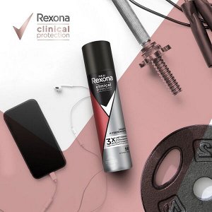 NEW ! Rexona Clinical Protection антиперспирант аэрозоль мужской Защита и уверенность, защита от запаха и пота 96ч 75 мл